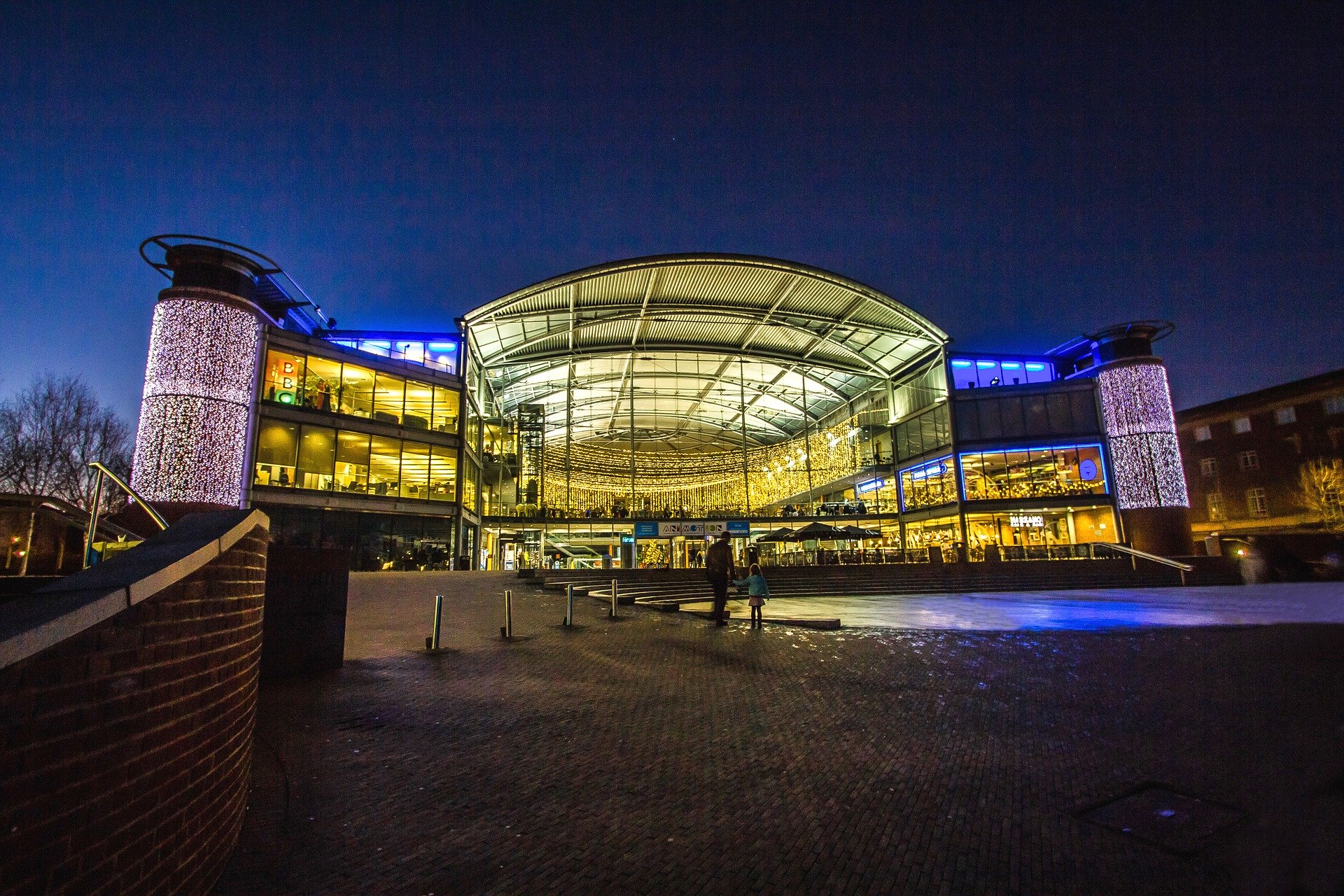 @The front view of the Forum, Norwich